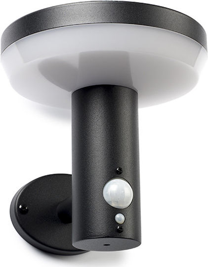 123led Wall Mounted Solar Light 380lm Warm White 3000K with Motion Sensor and Photocell IP54