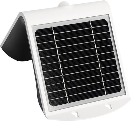123led Wall Mounted Solar Light 4W 500lm Warm White 3000K with Motion Sensor and Photocell IP65