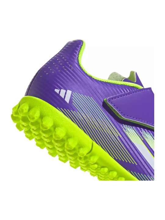 F50 Club Kids Turf Soccer Shoes without Laces Purple