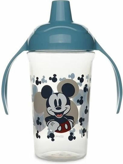 Thermobaby Mickey Mouse Full Smiles Εκπαιδευτικό Μπιμπερό Πλαστικό με Λαβές Πολύχρωμο