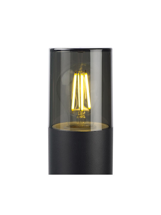 123led Lampa Post Mic Pentru Exterior IP44 Cu Bază De Bec E27 Neagră