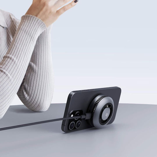 Aukey Ασύρματος Φορτιστής Qi2 15W Γκρι (LC-G10 MagFusion)