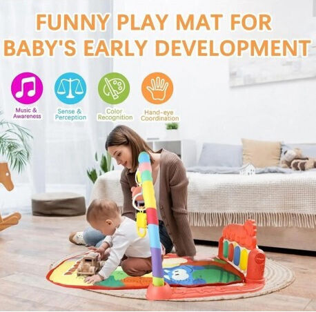 Lazarid Baby-Spieldecken und -Gyms mit Musik für Neugeborene