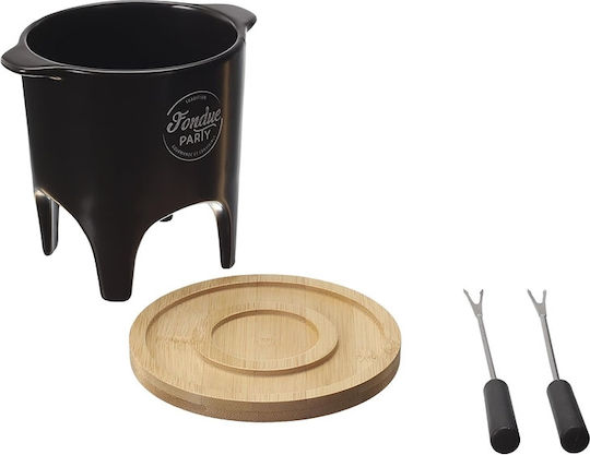 Cook Concept Σκεύος για Φοντύ με Ρεσώ από Πορσελάνη Μαύρο