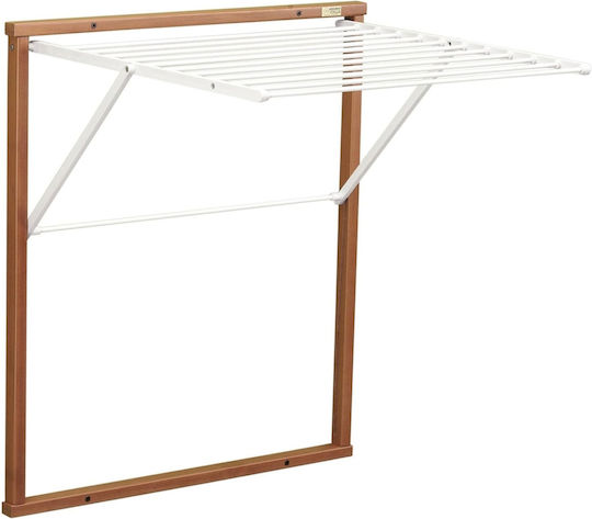 GreenTech Folding Wall Clothes Drying Rack Made of Aluminum with 6.5m Hanging Length