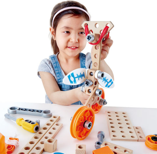Hape Kinderwerkzeug Deluxe Experiment Kit aus Holz 42Stück