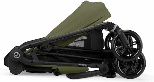 Cybex Melio Ρυθμιζόμενο Καρότσι Μωρού Kατάλληλο για Nεογέννητο Moss Green 6.1kg