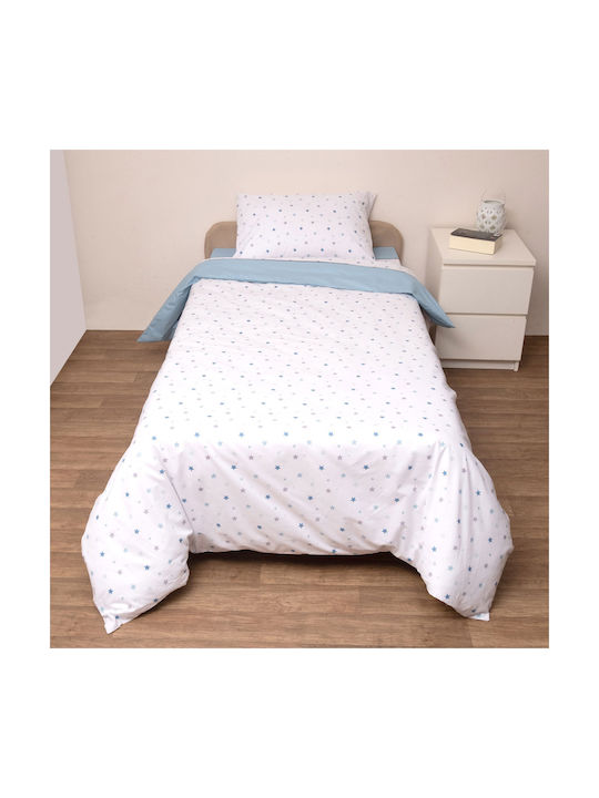 Viopros Baby Sheets Set Cradle Cotton Light Blue 80x100cm 2pcs