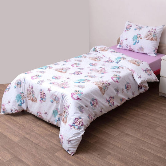 Viopros Baby Sheets Set Cradle Cotton Beige 80x100cm