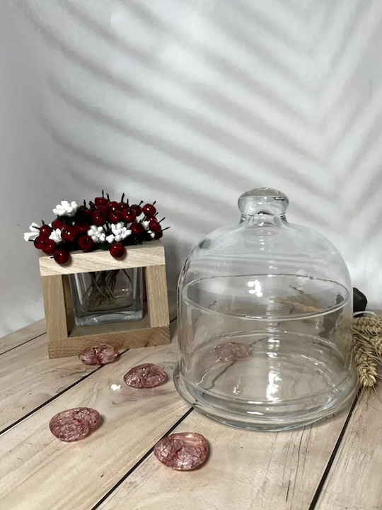 Pasabahce Cake Stand Transparent 12x12x17cm