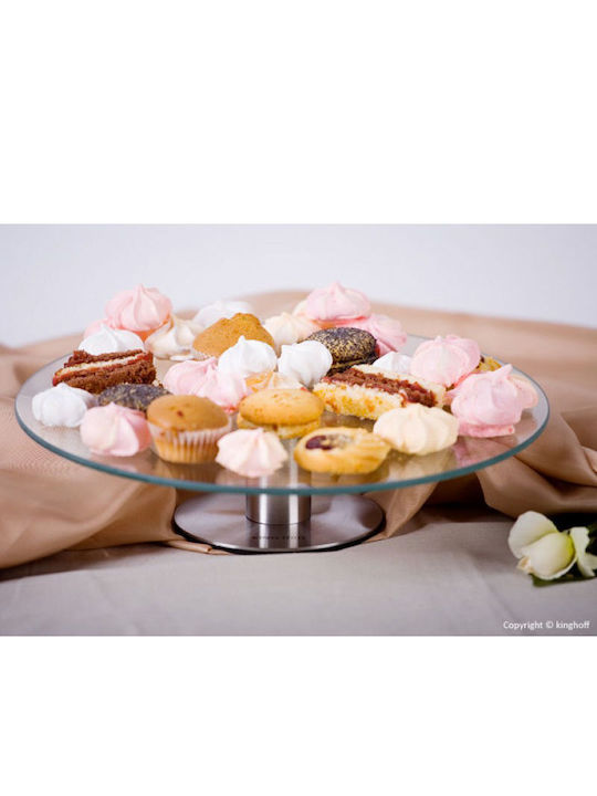 KING Hoff Cake Stand Transparent 30x30cm