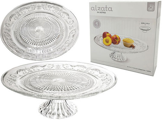 ArteLibre Cake Stand Transparent 29x29x9cm