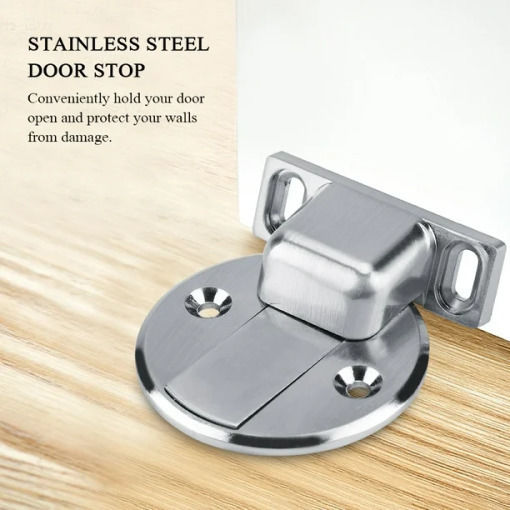 Türstopper Magnetisch Rostfreier Stahl Silber 1Stück