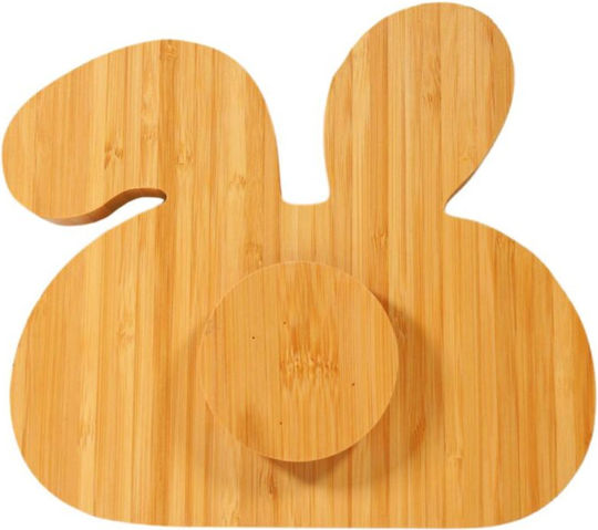 Baby Donkey Baby Food Plate made of Bamboo Green