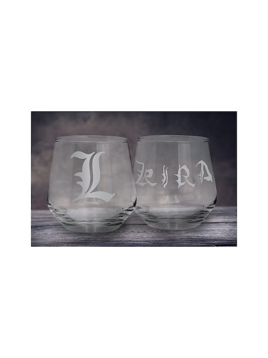 Abysse Set of Glasses Water made of Glass 2pcs