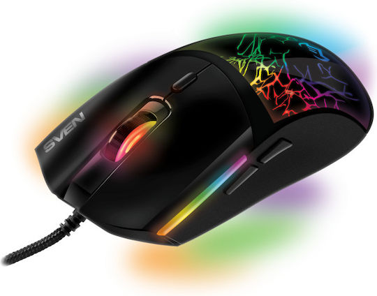 Sven RX-G995 RGB Геймърска Мишка 16000 DPI Черен