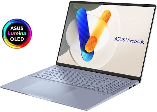 Asus Vivobook S16 S5606CA 16" OLED 120Hz (Ultra 7-255H/16GB/1TB SSD/W11 Pro) Mist Blue (Tastatură Engleză Internațională)