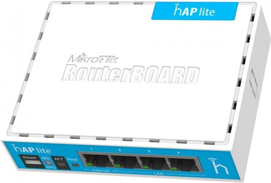 MikroTik hAP Lite Zugangspunkt Wi‑Fi 4 Einzelband (2,4 GHz)