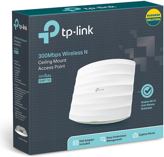 TP-LINK EAP110 v1 Access Point Wi‑Fi 4 Single Band (2.4GHz)