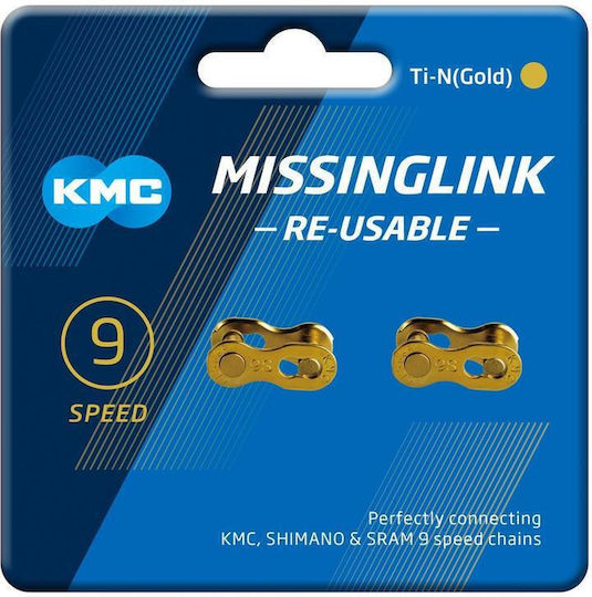 Kmc X9 Missing Link Cl566r-ti Свързващи Части Верига 1 Бр 9 Скорост