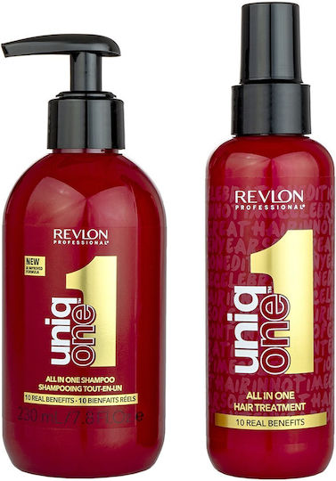 Revlon Uniq One Great Hair Hair Treatment Set for All Hair Types with Shampoo 2 Pieces