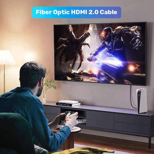 Unitek HDMI 2.0 Premium High Speed 4K 60Hz HDR Cable HDMI male - HDMI male 30m Μαύρο