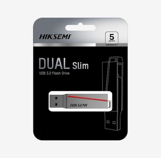 Hiksemi 32GB USB 2.0 Stick Ασημί