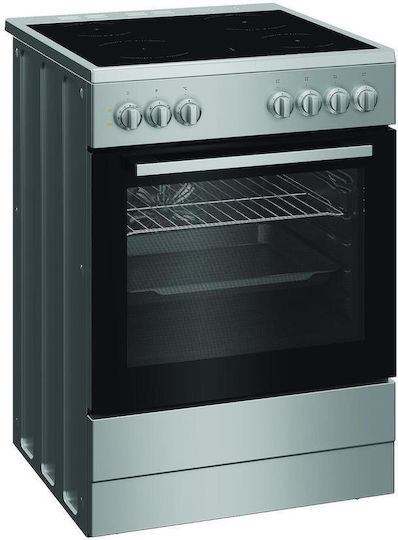 Indesit Κουζίνα 66lt με Κεραμικές Εστίες Π60εκ. Inox