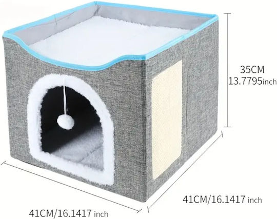 Epigasos Гнездо Къщичка За Котка 41*41*35см Сиво