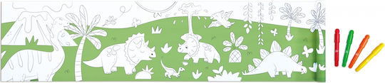Creative Kit Hape Coloring Paper Roll Dinosaurs