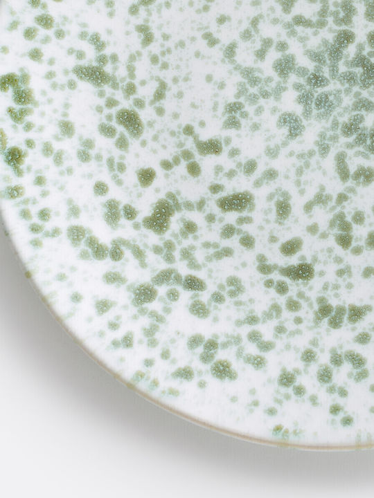 La Redoute Interieurs Farfurie Deșert Ceramică Verde cu Diametru 22cm 4buc
