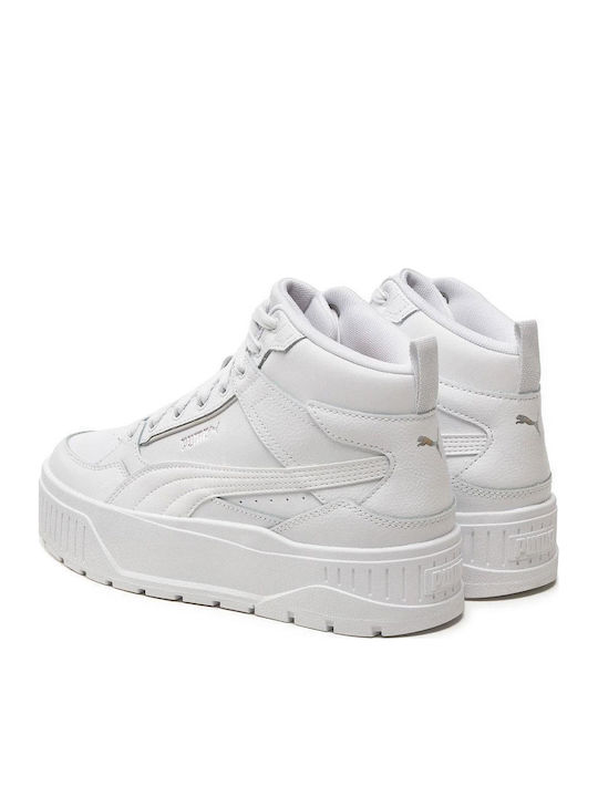 Karmen Ii Idol Mid Damen Flatforms Stiefel Weiß