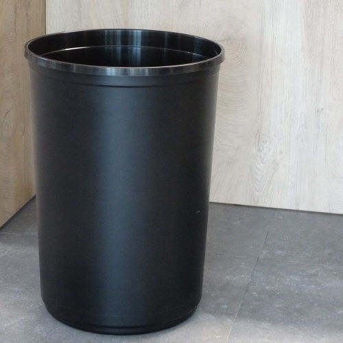 Viomes Waste Bin Waste Plastic Silver 60lt 1pcs