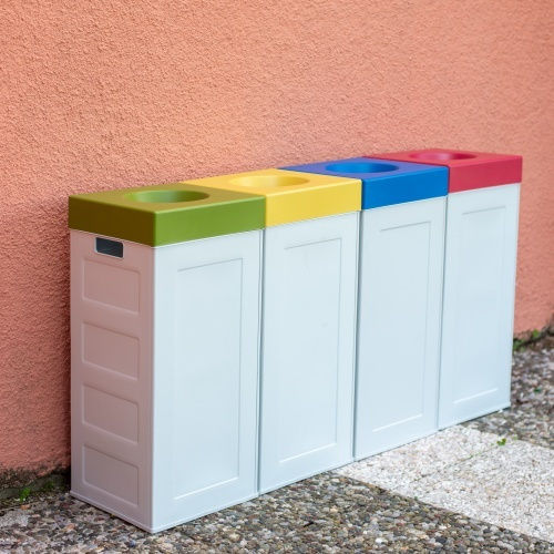 Viomes Πλαστικός Κάδος Ανακύκλωσης Cubo Recycling 70lt Μαύρος