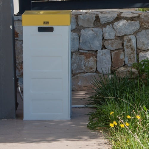 Viomes Πλαστικός Κάδος Ανακύκλωσης Cubo Recycling 70lt Μαύρος