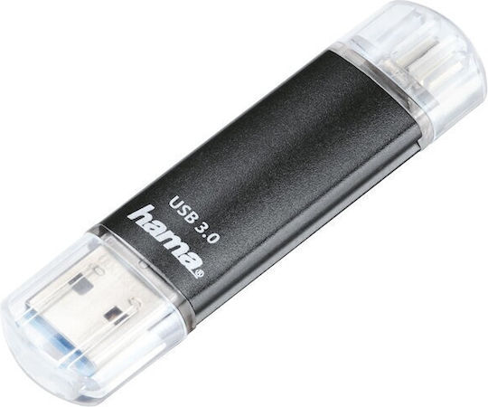 Hama USB-Stick Hama Twin Laeta USB 3.0 16 GB Schwarzes