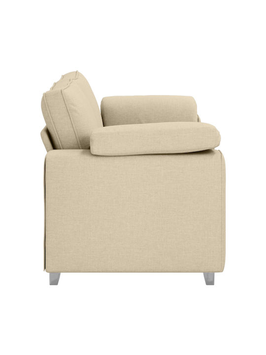 Three-Seater Couch Cream 219x77x82cm