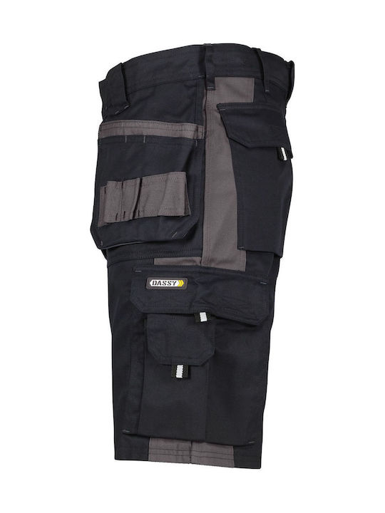 Dassy Workwear Βερμούδα Εργασίας Μαύρη Dassy Workwear Βερμούδα Εργασίας Μαύρη