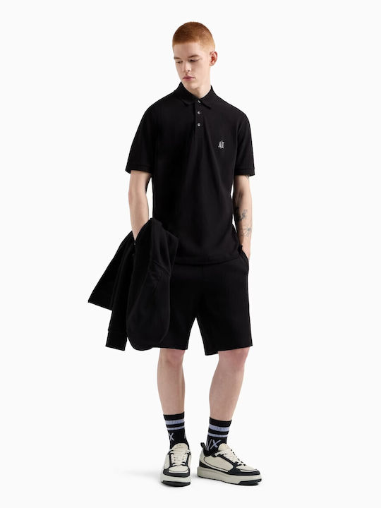Armani Exchange Polo Tricou Black