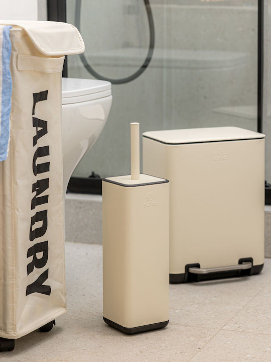 Estia Cubic Metallic Toilet Brush Beige