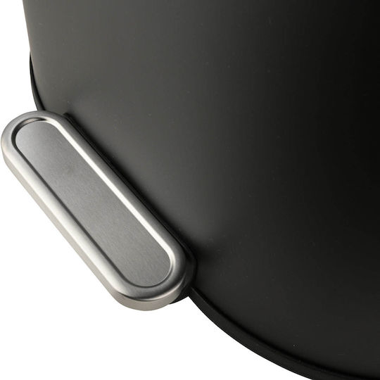 Ovoid 02-21436 Metallischer Badezimmer Behälter Soft Close 6lt Schwarz