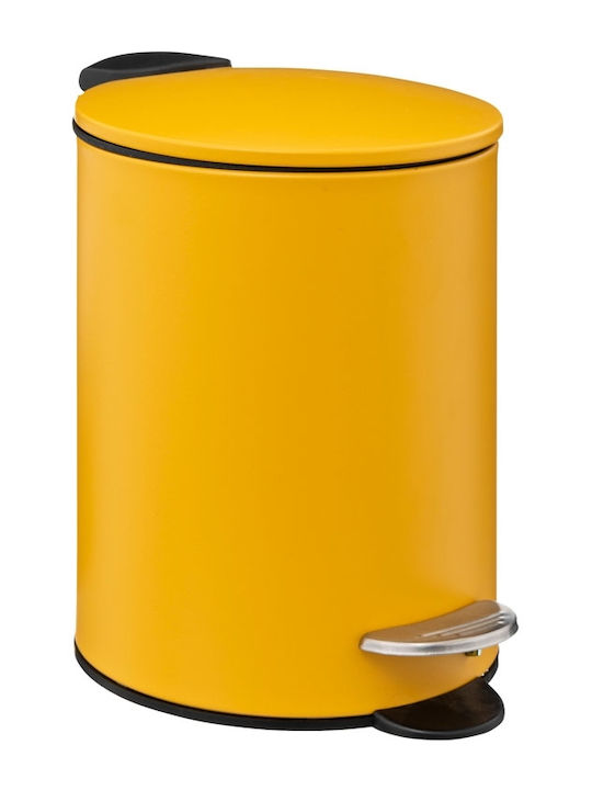 5Five Metallic Bathroom Basket 3lt Yellow
