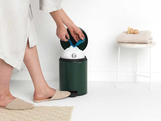 Brabantia New Icon Metallisch Badezimmer Mülleimer 5Es Black Matt