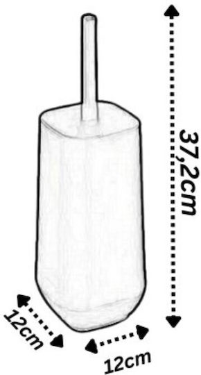 Viopsyctr Plastic Coș de gunoi pentru baie Gri