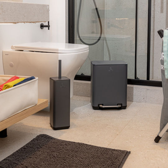 Estia Cubic Metallisch Badezimmer Toilettenbürste Gray