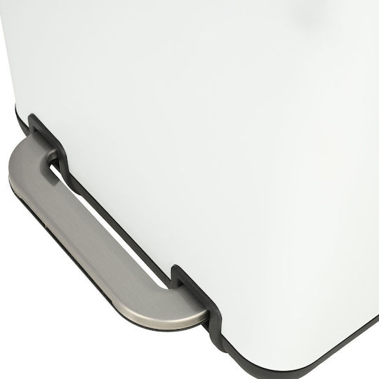 Estia Badezimmer-Mülleimer Cubic Soft Close 6L Weiß