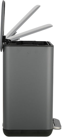 Estia Badezimmer-Mülleimer Cubic Soft Close 6L Grau
