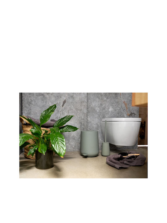 Zone Denmark Matcha Green Πλαστικό Καλαθάκι Μπάνιου Soft Close 5lt Πράσινο