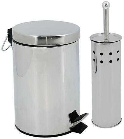 Ankor Metallic Toilet Brush Silver