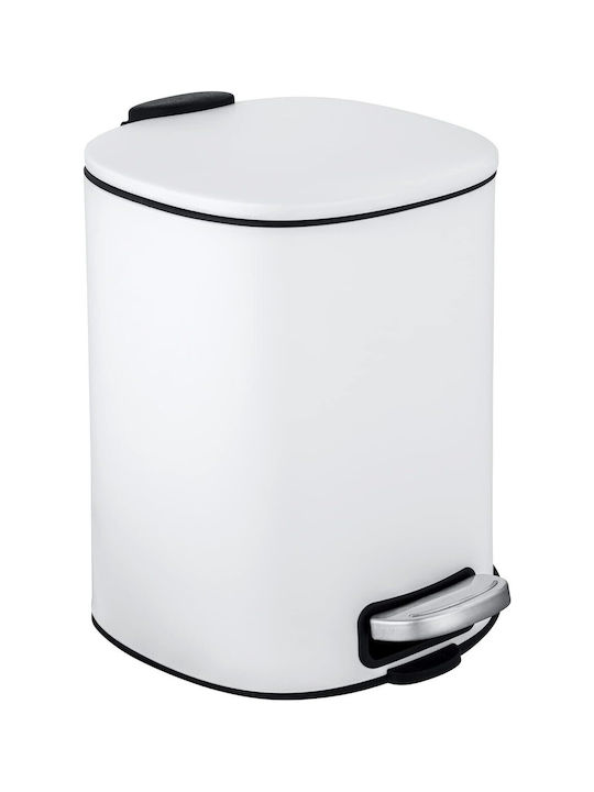 Ankor Inox Bathroom Basket Soft Close 5lt White